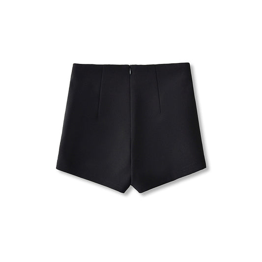 Black High Waist Casual Suit Pants Women's Loose Feeling