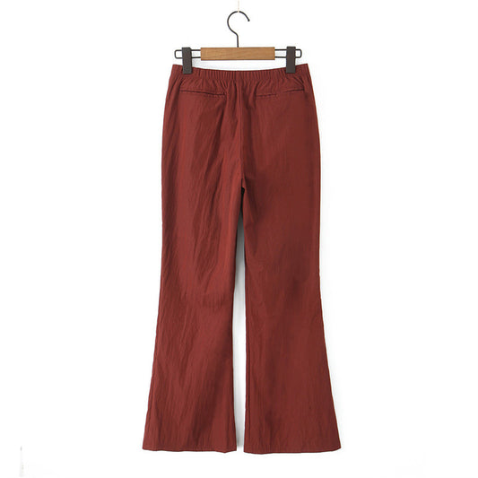 Spring And Summer Double-layer Gauze Home Pants Cotton Japanese Loose Casual Trousers