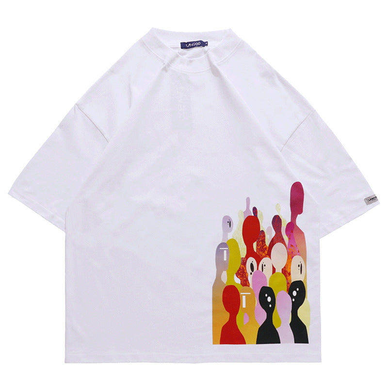 Creative Graphic Printing Loose Casual Street Unisex T-Shirt Women