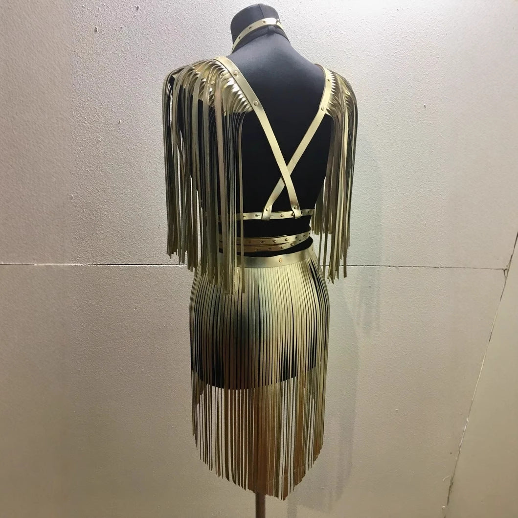 Nightclub Performance Tassel Shoulder Strap Shawl Ornament