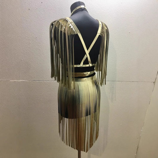 Nightclub Performance Tassel Shoulder Strap Shawl Ornament