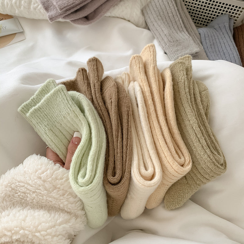 Women's Warm Wool Socks Fleece-lined