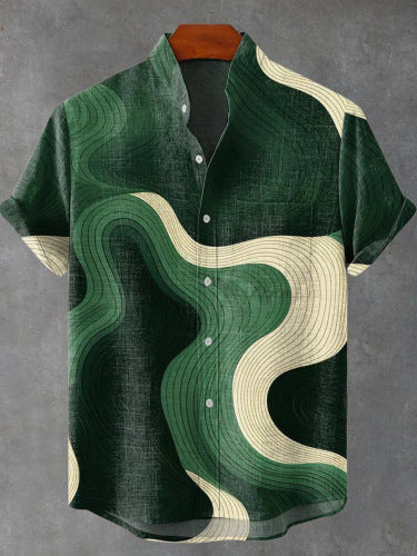 Men's Casual Digital 3D Short Sleeve Top