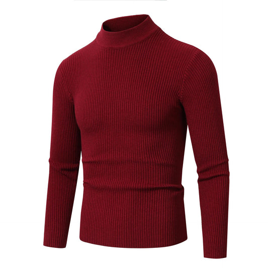 Fashion Personality Male Striped Base Knitted Sweater