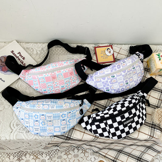 Women's Fashion Print Crossbody Chest Bag
