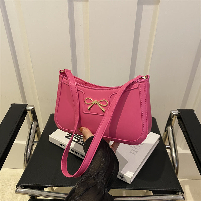 Portable Shoulder Western Style Baguette Bag
