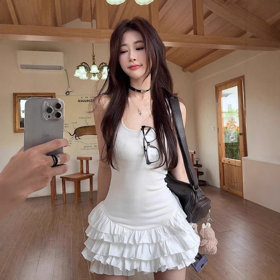 Sexy And Cute White Lace Slip Dress
