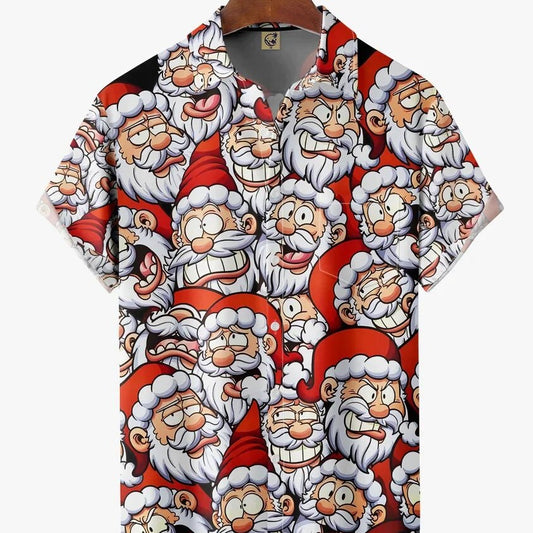 Mænds Casual Kortærmede Skjorte i Store Størrelser