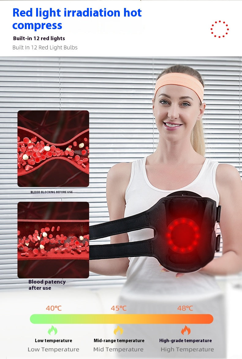 New Knee Massager Household Heating Red Light Vibration