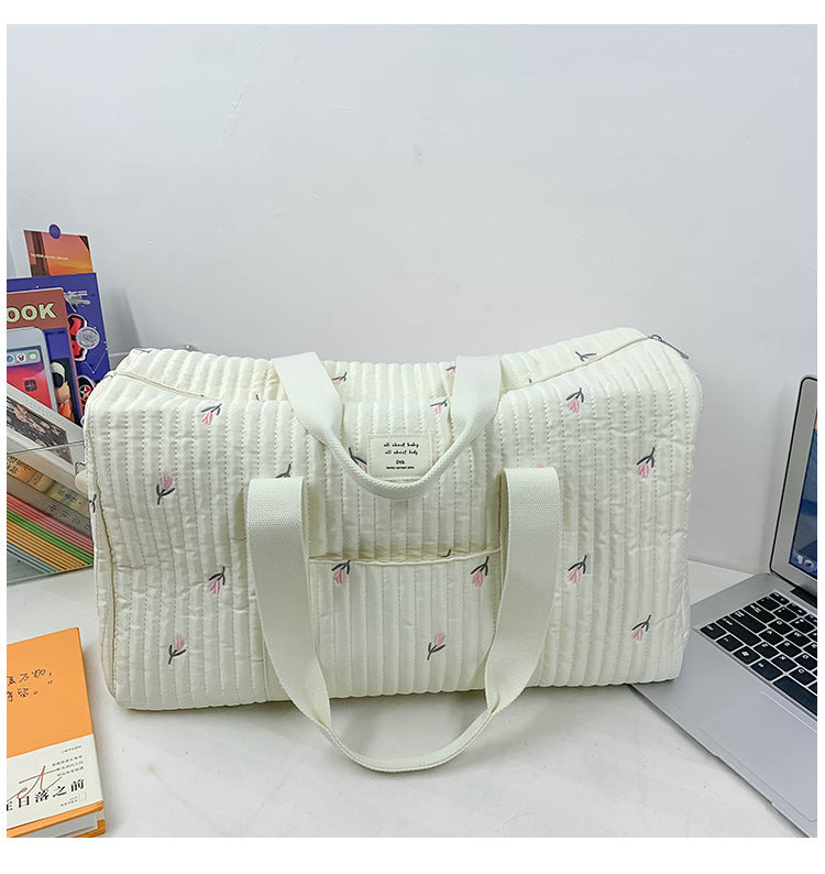 Large Capacity Mummy Storage Bag Shoulder Embroidery