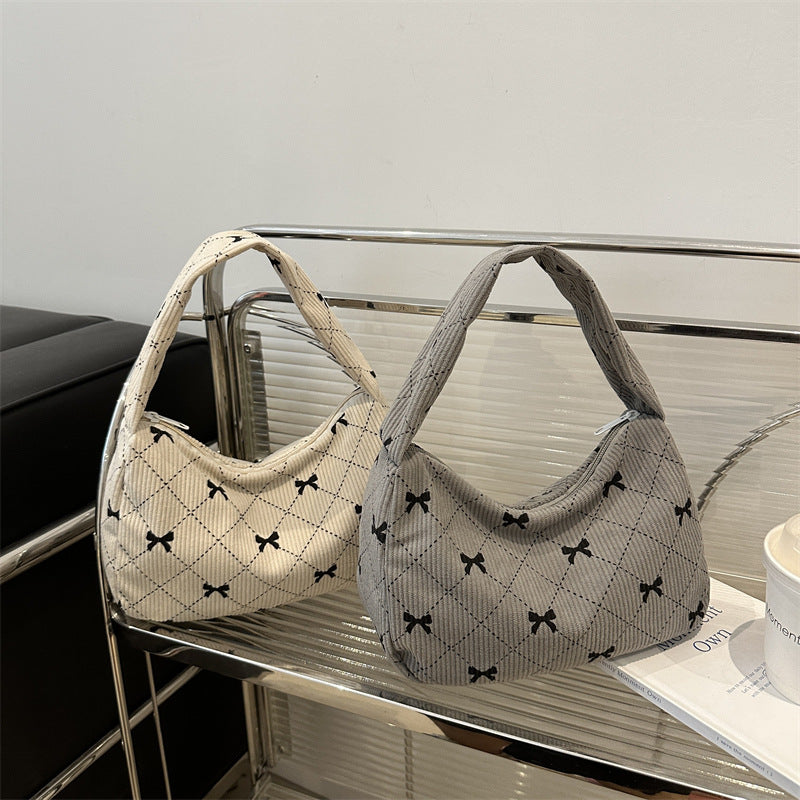 Corduroy Fashion Hand Cloth Suitcase Women