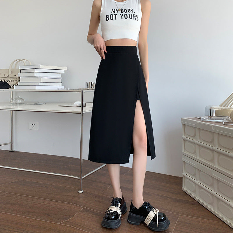 Black Skirt High Waist Slimming