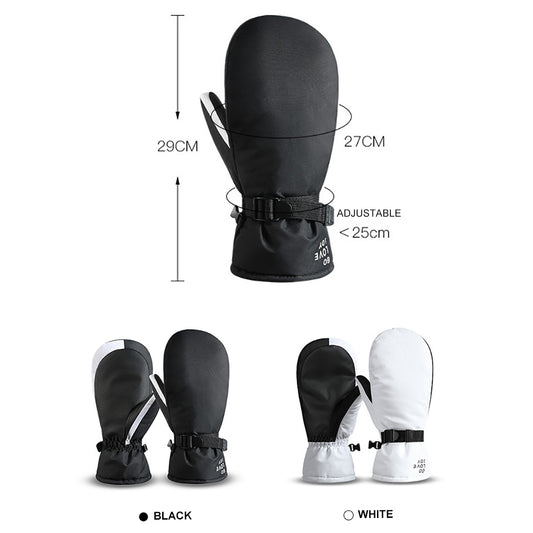 Women's Fingerless Outdoor Riding Warm Ski Gloves