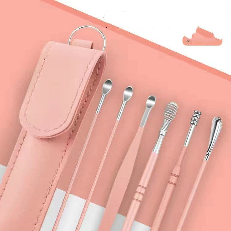 Earpick Set Fantastic Ear Picker Spiral Professional Buckle Earwax Household