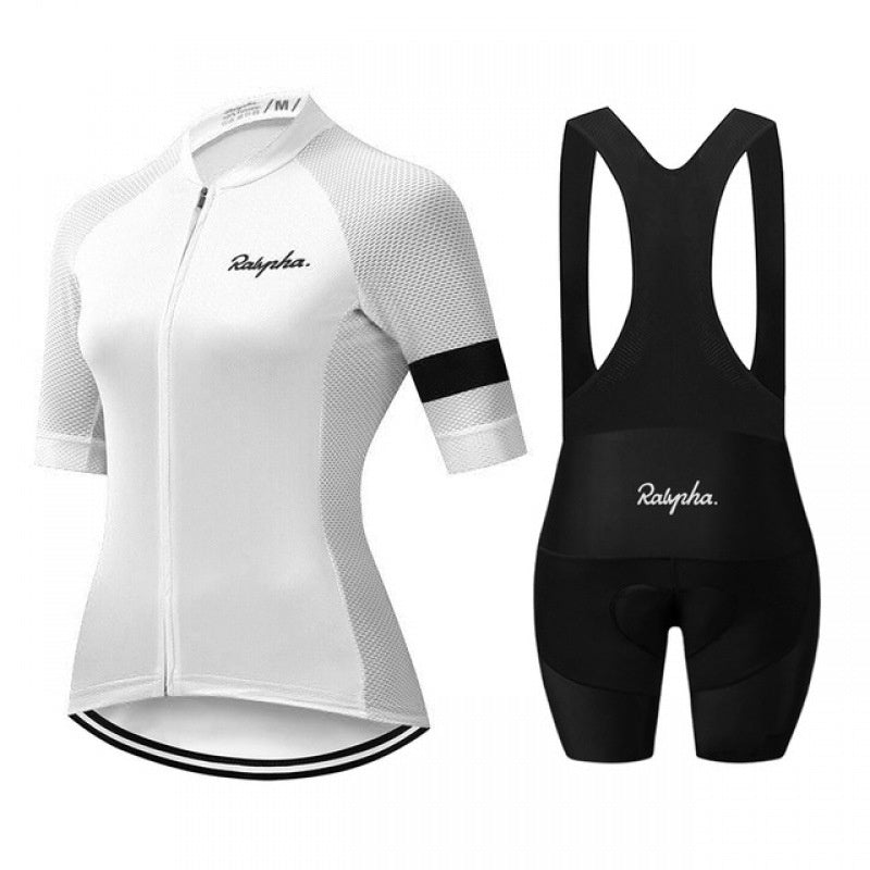Womens Summer Short-Sleeve Cycling Jersey Set, Breathable