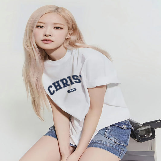 Women's Short-sleeved T-shirt Loose Crew Neck Top