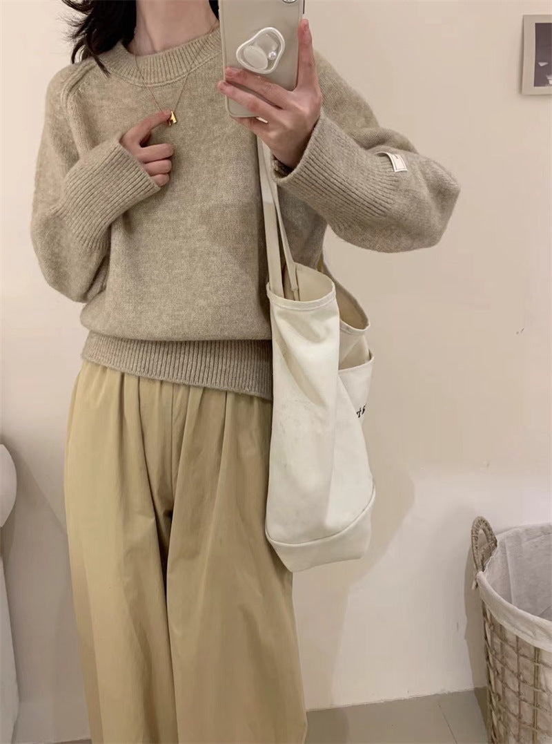 Japanese-style Retro Sweater Women's Autumn And Winter New Loose
