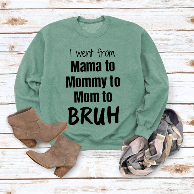Gid jeg gik fra Mama til løs sweater med rund halsudskæring