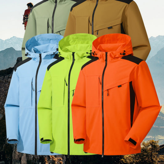 Vandtæt Vindtæt Outdoor Shell Jakke Mænd Og Kvinder Samme Stil Jakke