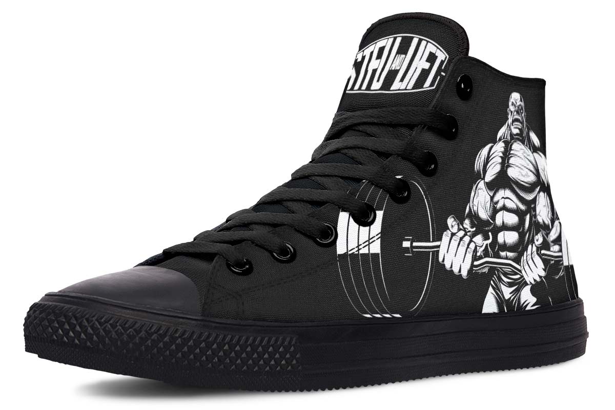 Men's And Women's Fashion Color Printing High-top Canvas Shoes