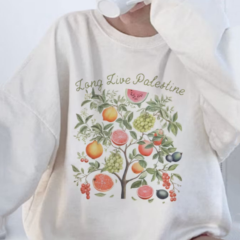 Frugt Palæstina T-shirt Vandmelon Frugt Loft
