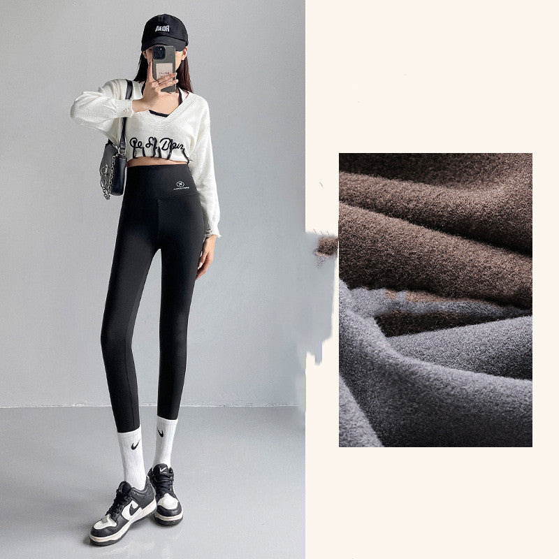 Women's Fashion Personality Fleece Shark Leggings