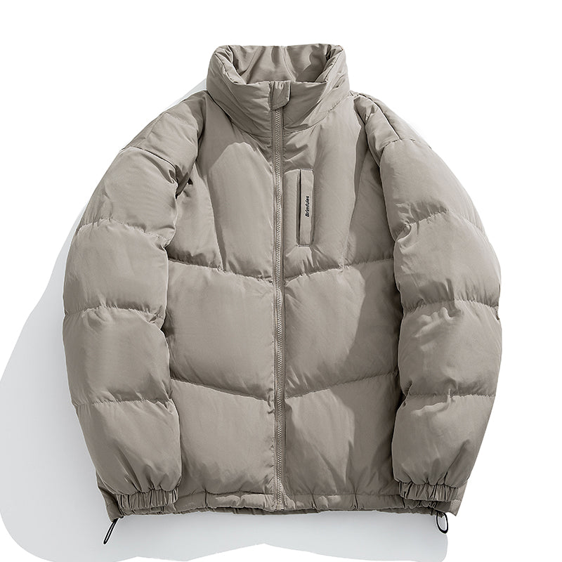 Stand Collar Men's Thick Couple Coat