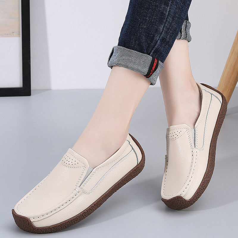 Women's Shoes Non-slip Cowhide Soft Bottom
