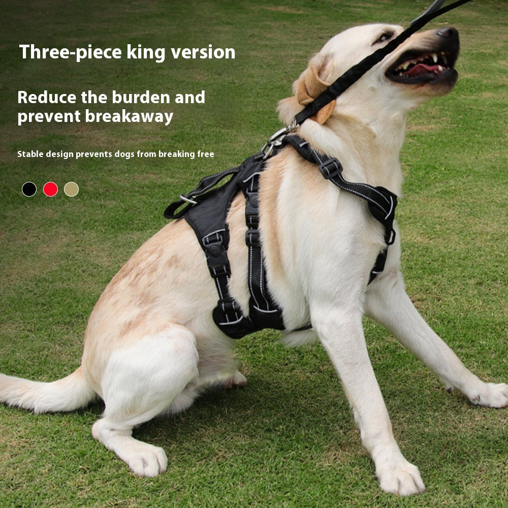 Anti Breaking Loose Big Dog Chest Strap Oxford Cloth Dog Hand Holding Rope Pet Supplies