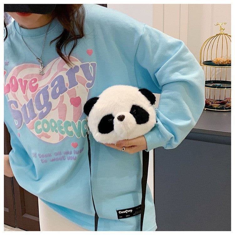 Panda Backpack Doll Phone Shoulder Bag Plush Toy