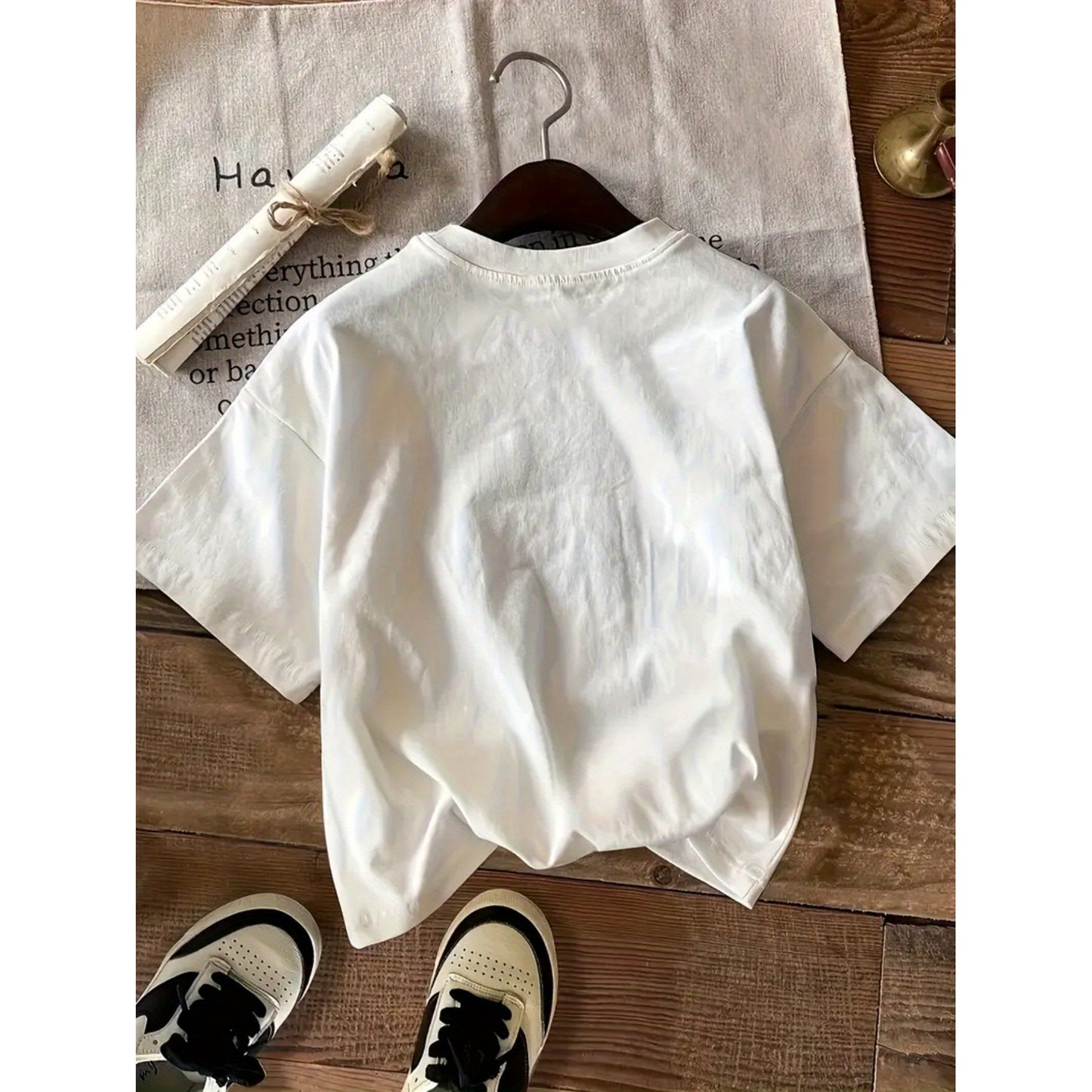 Women's Casual Loose Round Neck Short Sleeve