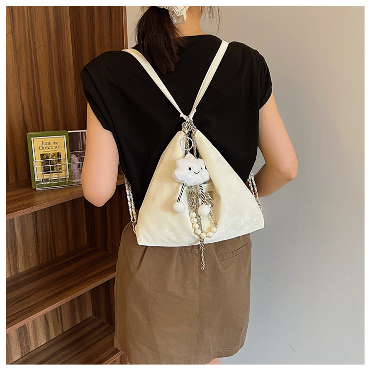 Niche Commuter Pearl Chain One Shoulder Bag Women's All-match Shoulder Tote Bag