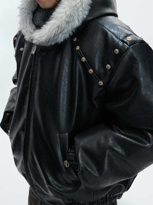 Hooded Extra-thick Fleece-lined Winter Coat