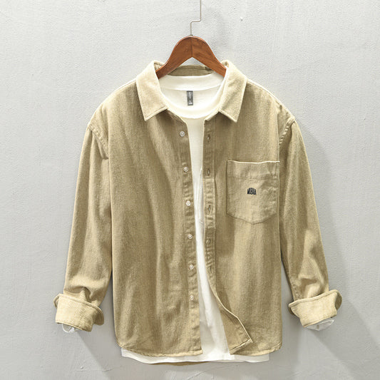 Men's Brushed Long Sleeve Casual Shirt