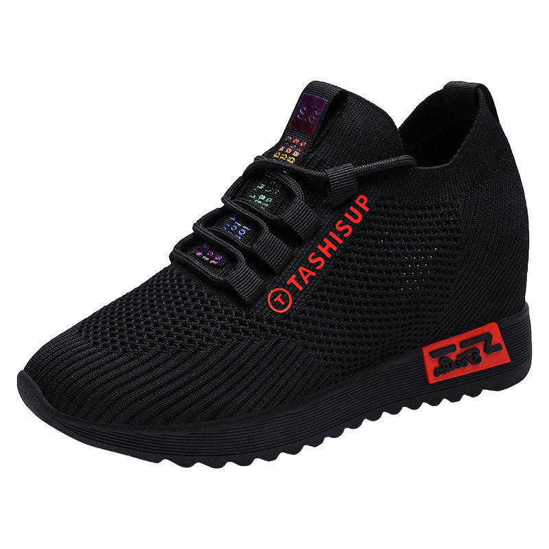 Single Cotton Casual Shoes, New High Rise Women's Fashion