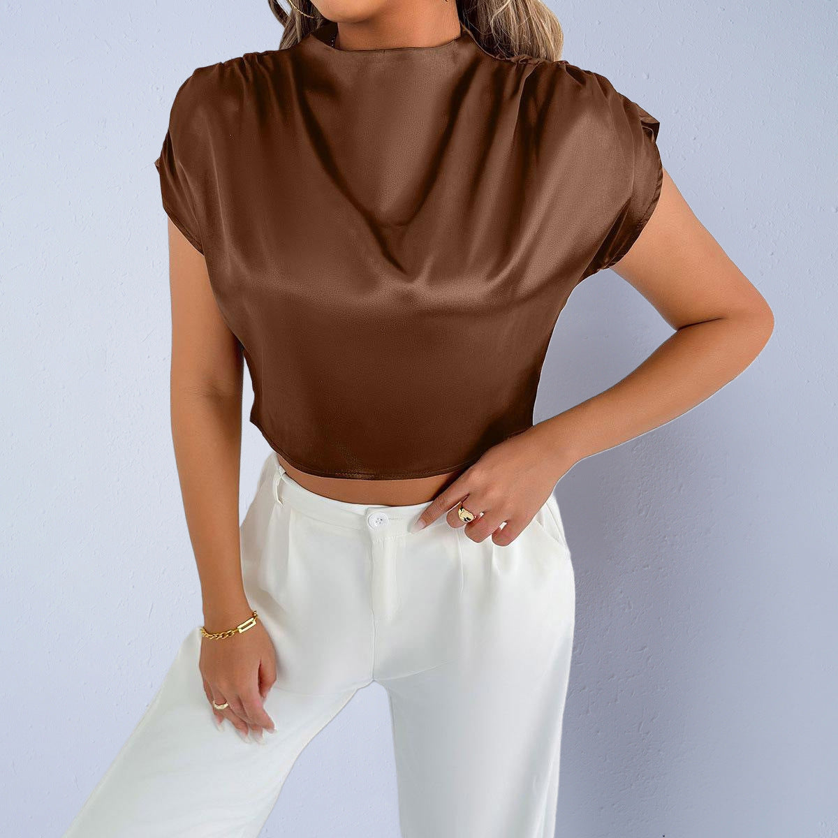 European And American Women's Silk Shirts