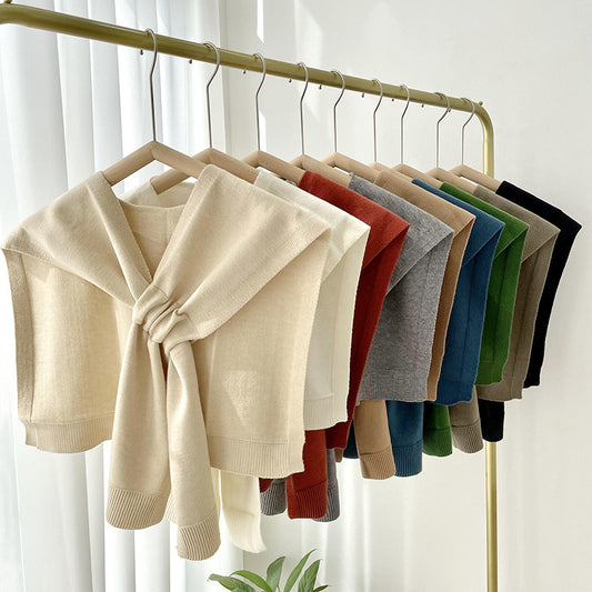 Fashion Shawl All-match Solid Color Scarf