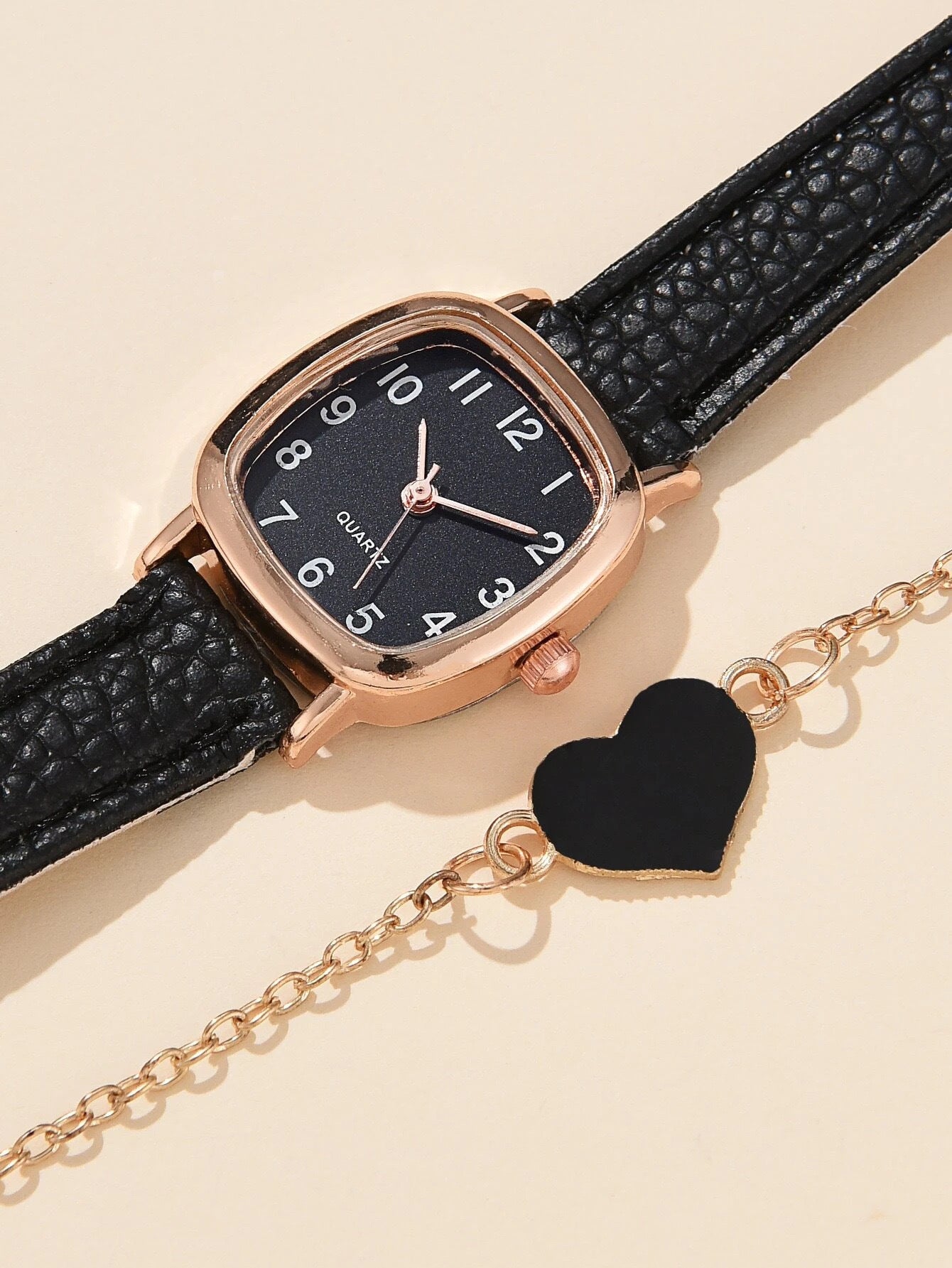 Square Plate Leather Belt Artistic Retro Women's Watch