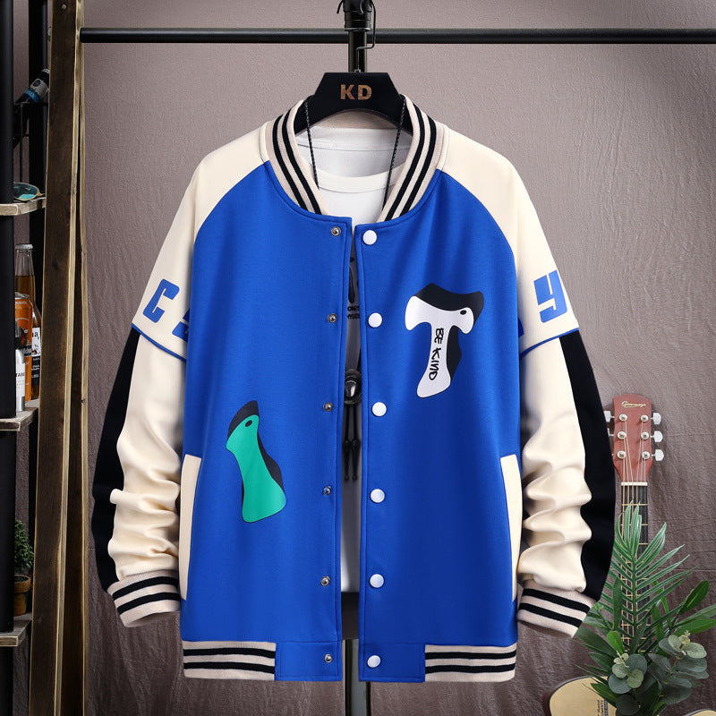 Trykt Baseballuniform Jakke Frakke