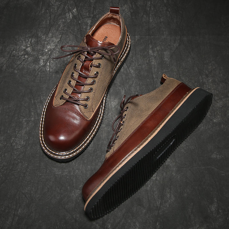 Casual Leather British Style Retro All-match Small Leather Shoes