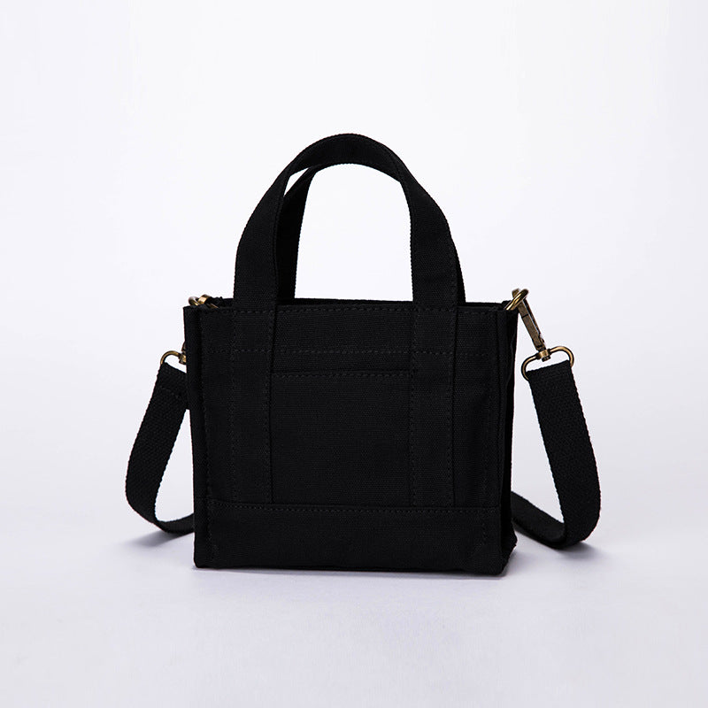 Women's Fashion One Shoulder Canvas Small Square Bag