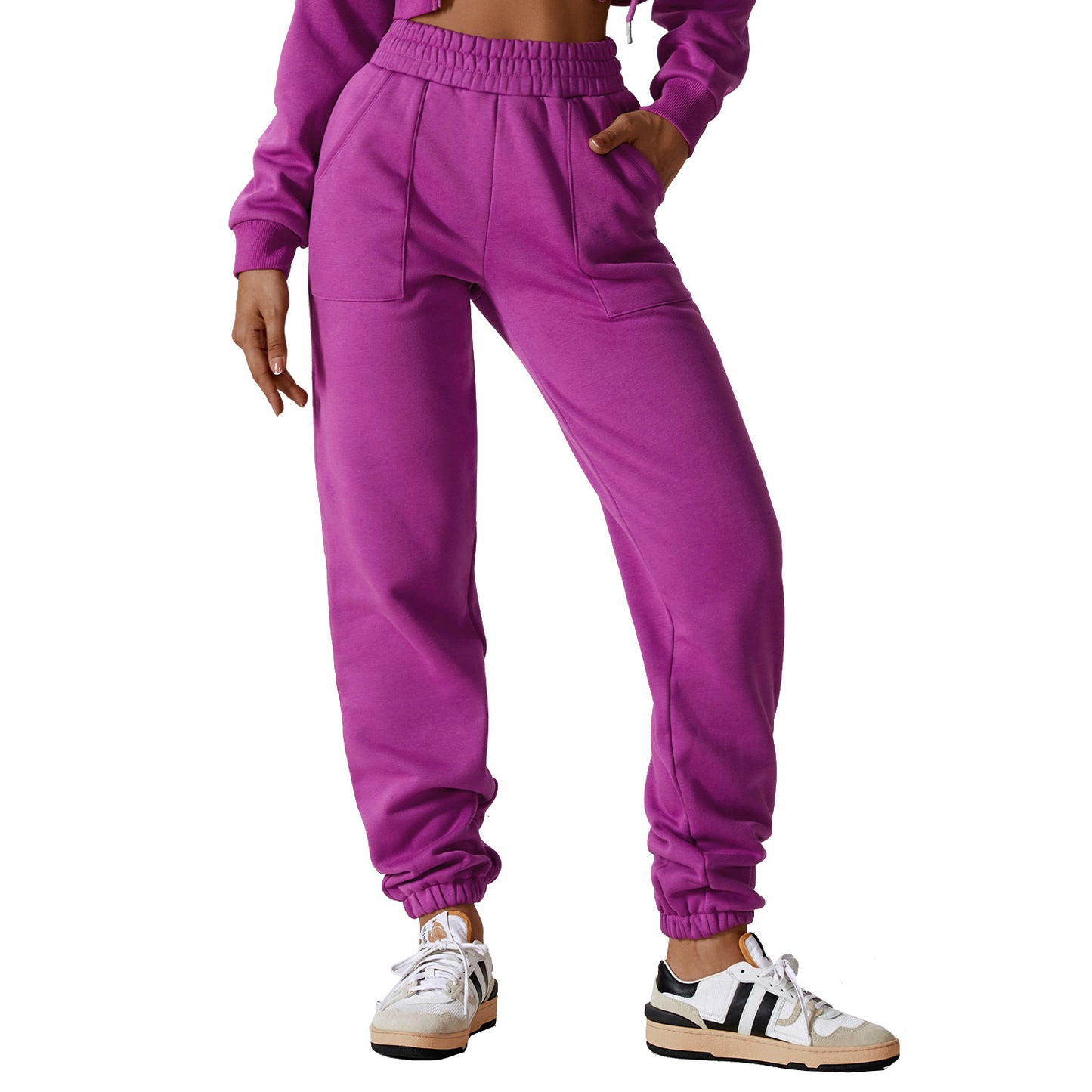 Polar Velvet Sport Sweatpants Women's Loose Straight Casual Pants