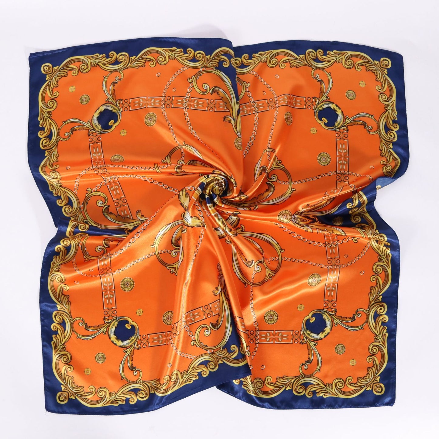 Women's Fashion Simple Satin Satin Printed Scarf