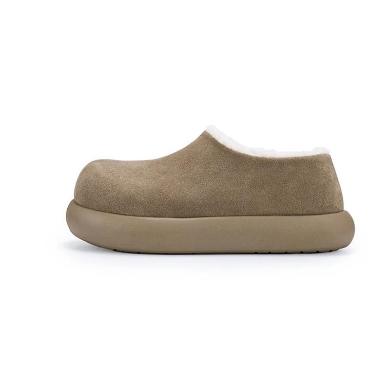 Thick-soled Small Potato Casual Shoes Slip-on Lazy Shoes Fleece-lined Warm Cotton Shoes