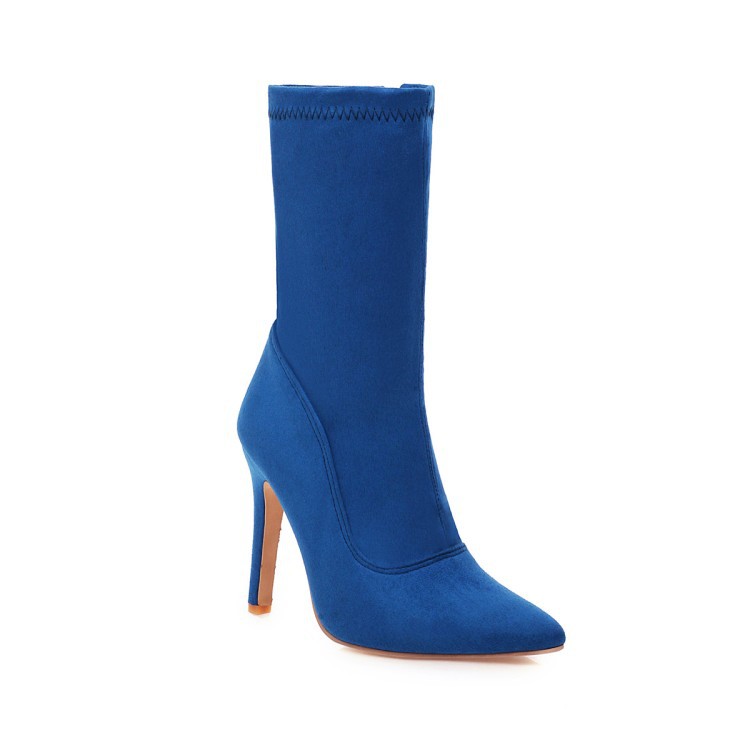 Foreign Trade Women's Boots Pointed Toe Stiletto Large Size