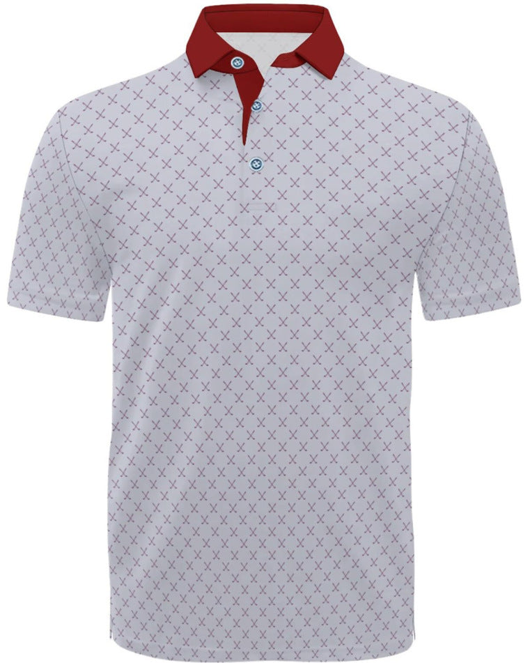 Printing European And American Men's Short Sleeve