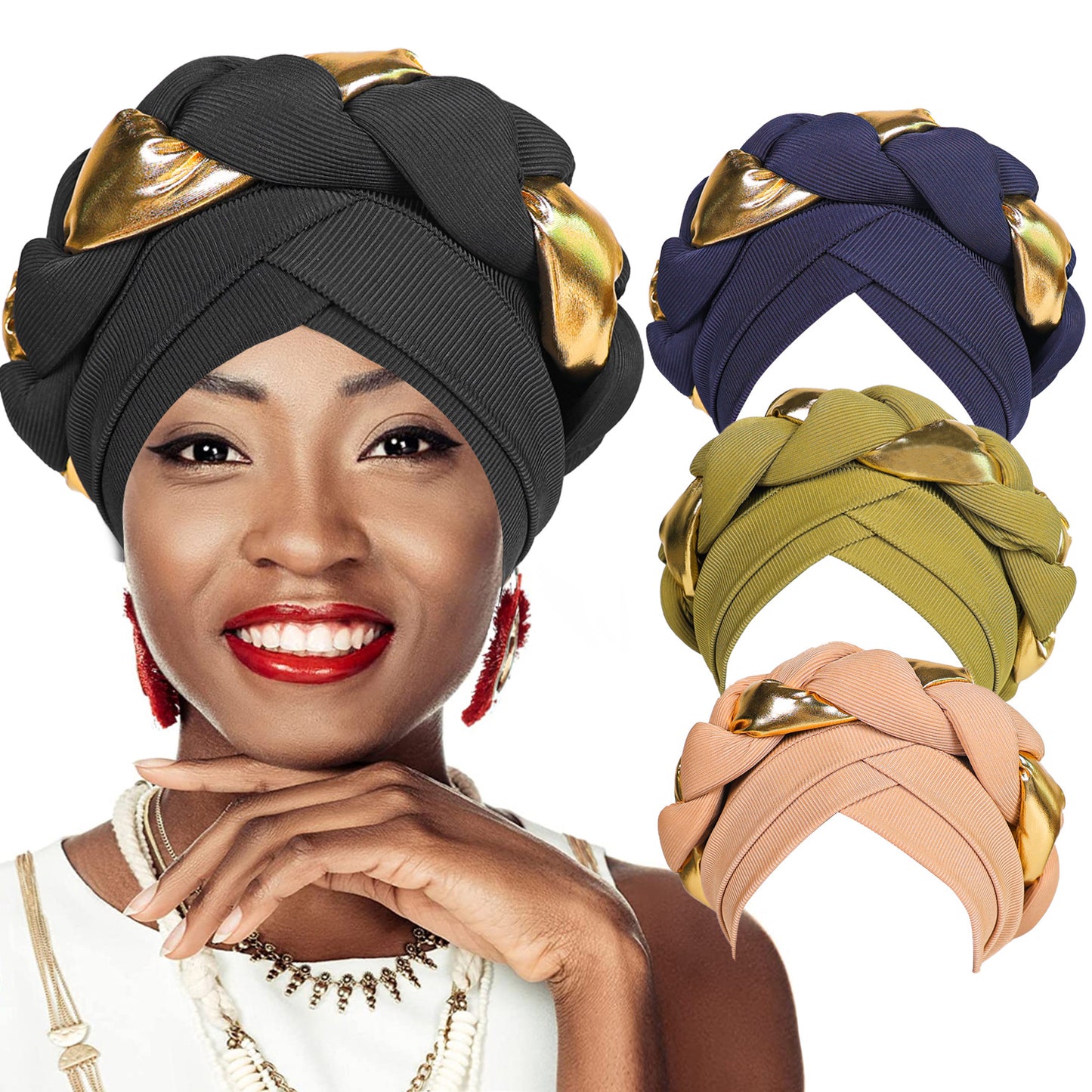 Forehead-crossing Braided Hat European And American Style