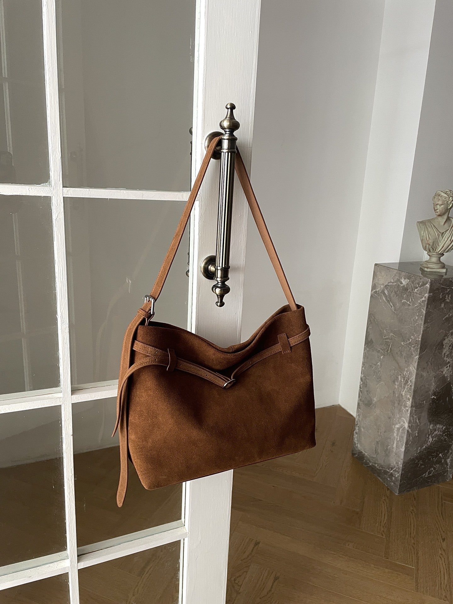 Retro Matte Large Capacity Tote Shoulder Bag