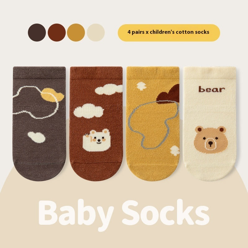 Indoor And Outdoor Children Non-slip Floor Socks Cartoon