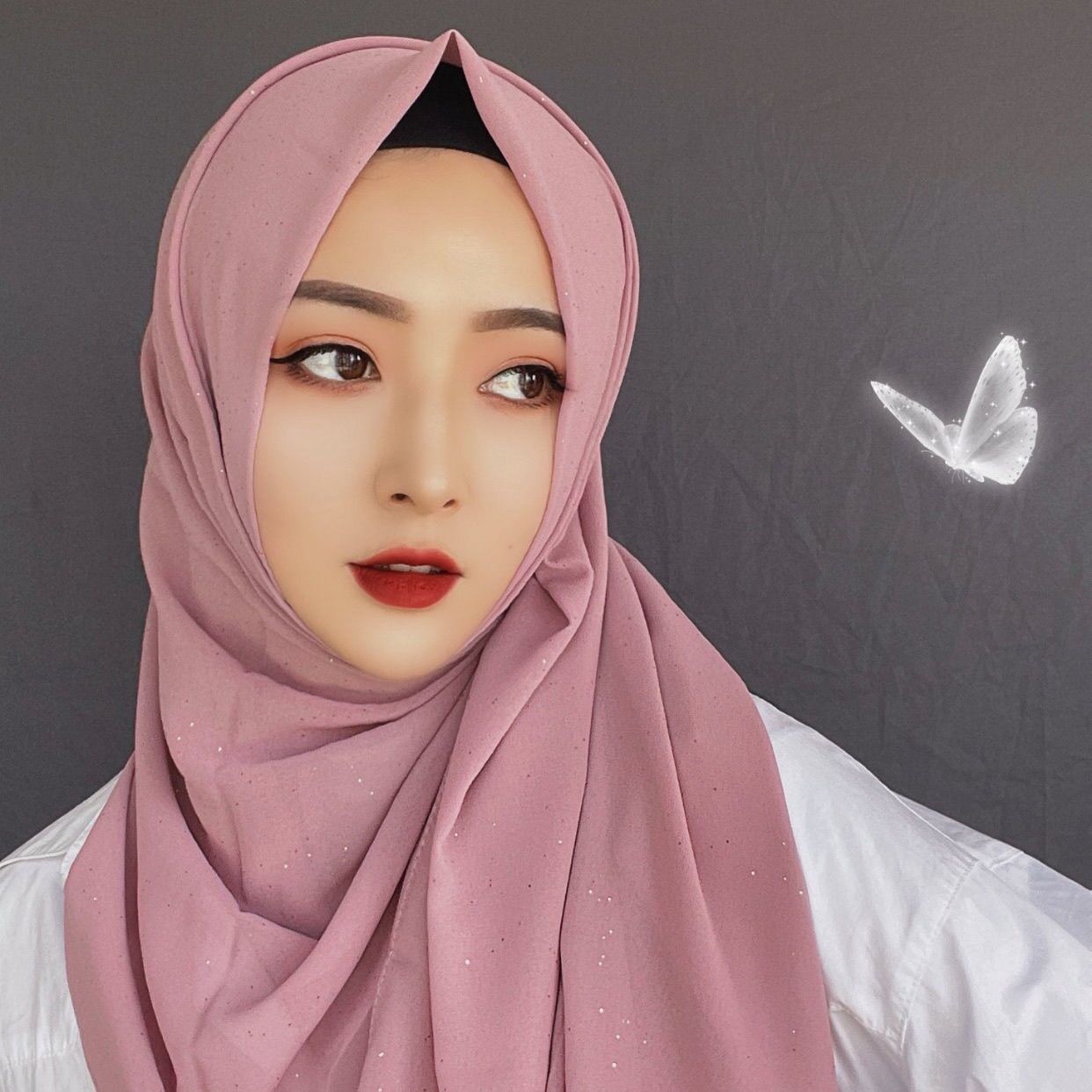 Fashion Simple Golden Chiffon Long Scarf